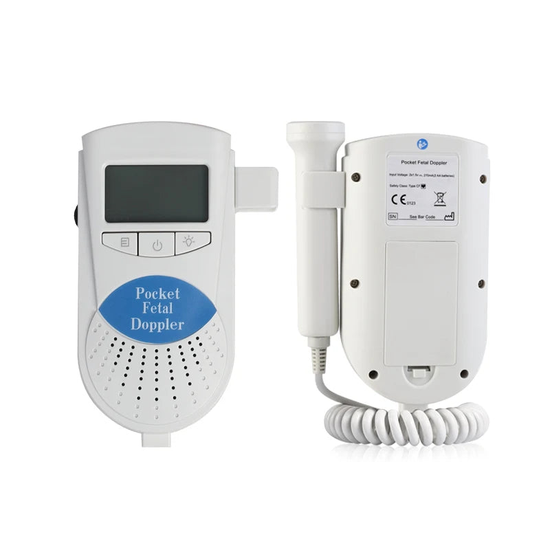 Portable Baby Heartbeat Monitor Pocket Fetal Doppler 8142358347976-al