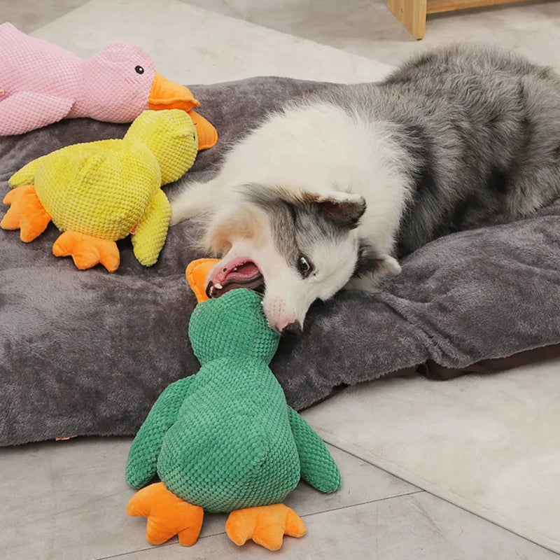 Calming Duck Dog Toy - Safe Chewable Pet Stuff Toy To Relieve Anxiety, Boredom, And Excess Energy 50549966-yellow-s