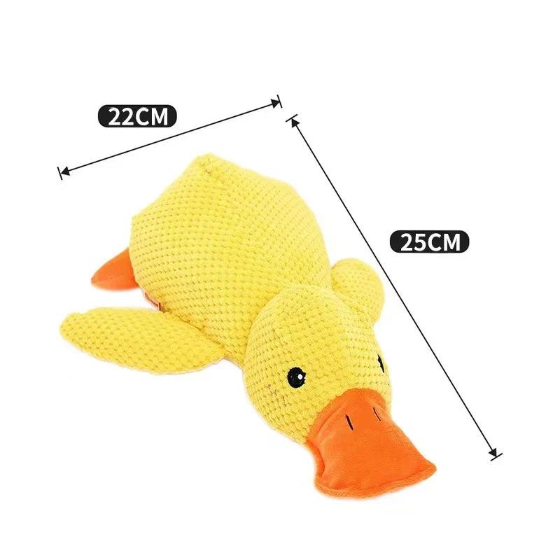 Calming Duck Dog Toy - Safe Chewable Pet Stuff Toy To Relieve Anxiety, Boredom, And Excess Energy 50549966-yellow-s