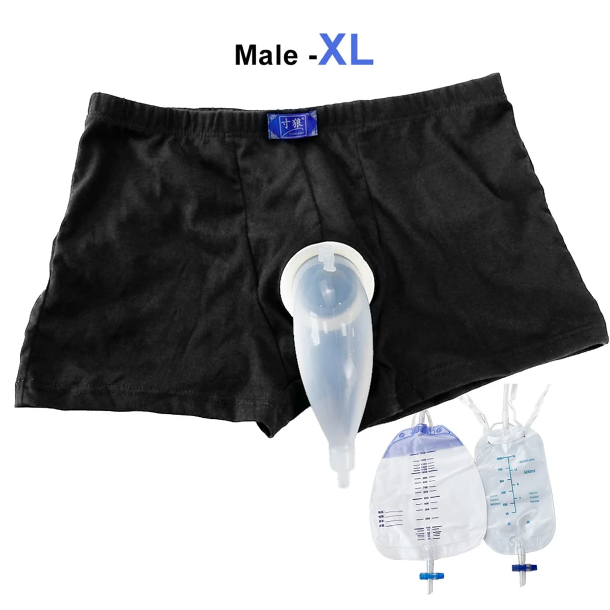 Male Leg Urine Bag - Wearable and Portable Collector 338944