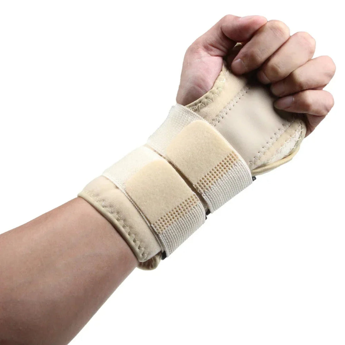 Adjustable Wrist Support Splint - Breathable, Durable, Removable Metal Brace 1005007444454477-Black Left