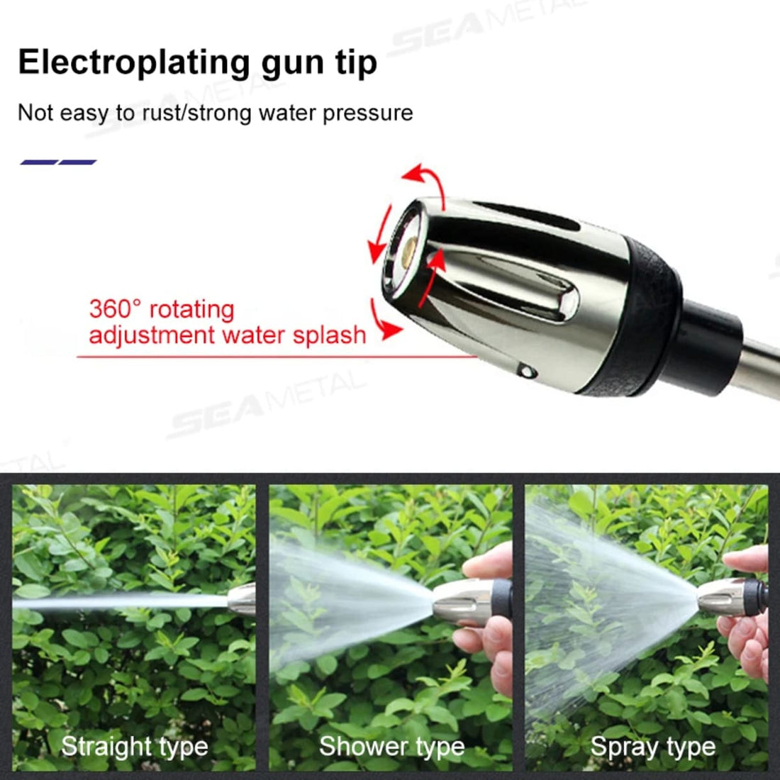 High Pressure Car Wash Sprayer - Adjustable Water Gun, Garden Hose Nozzle 160445