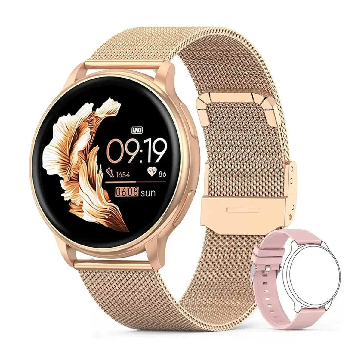 Waterproof Women's Smart Watch – Stylish, Multifunctional, Bluetooth Call Enabled