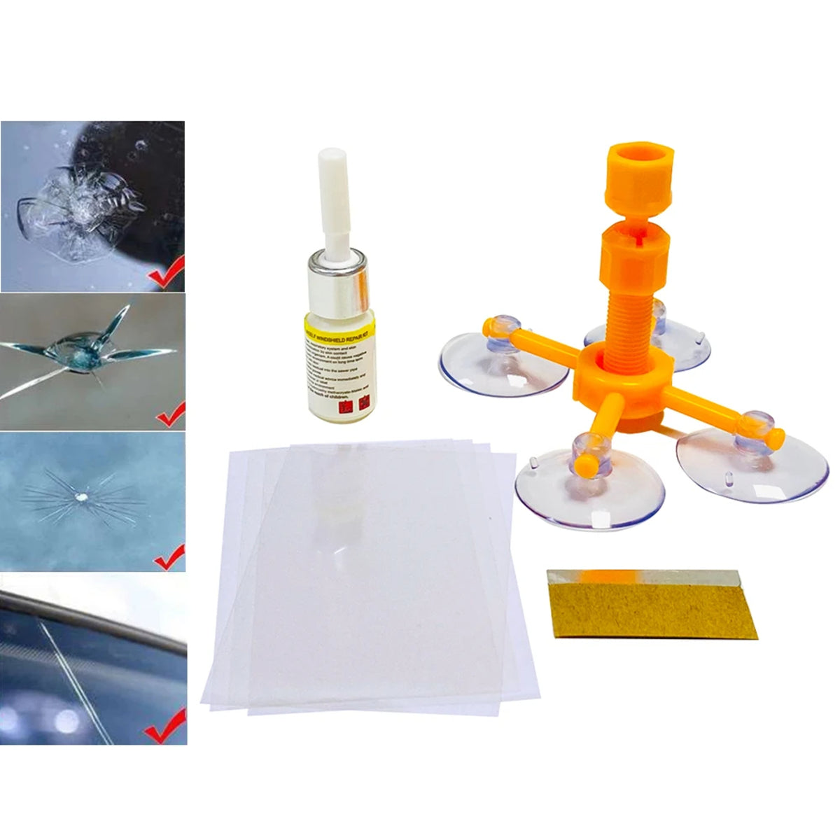 Professional Windshield Repair Kit for Car Windows – Quick Fix & DIY Home Use 249289