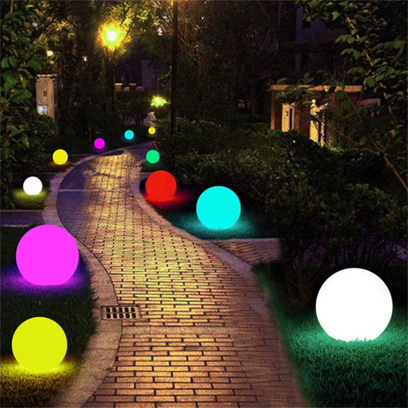 Large LED Glow Ball Night Light – 16-Color Remote Control 347390