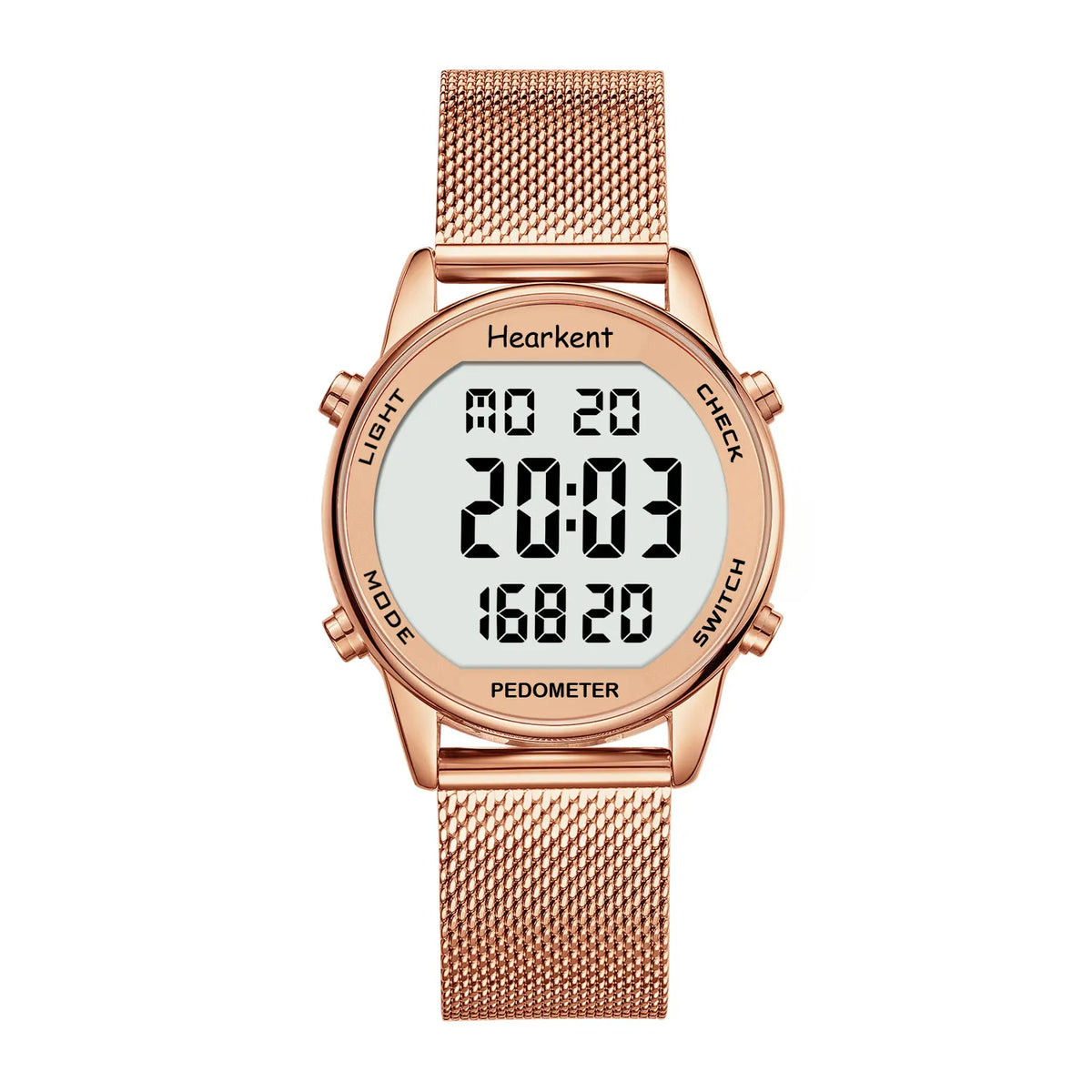 Calorie Tracker Women's Digital Watch – Pedometer, Waterproof Design