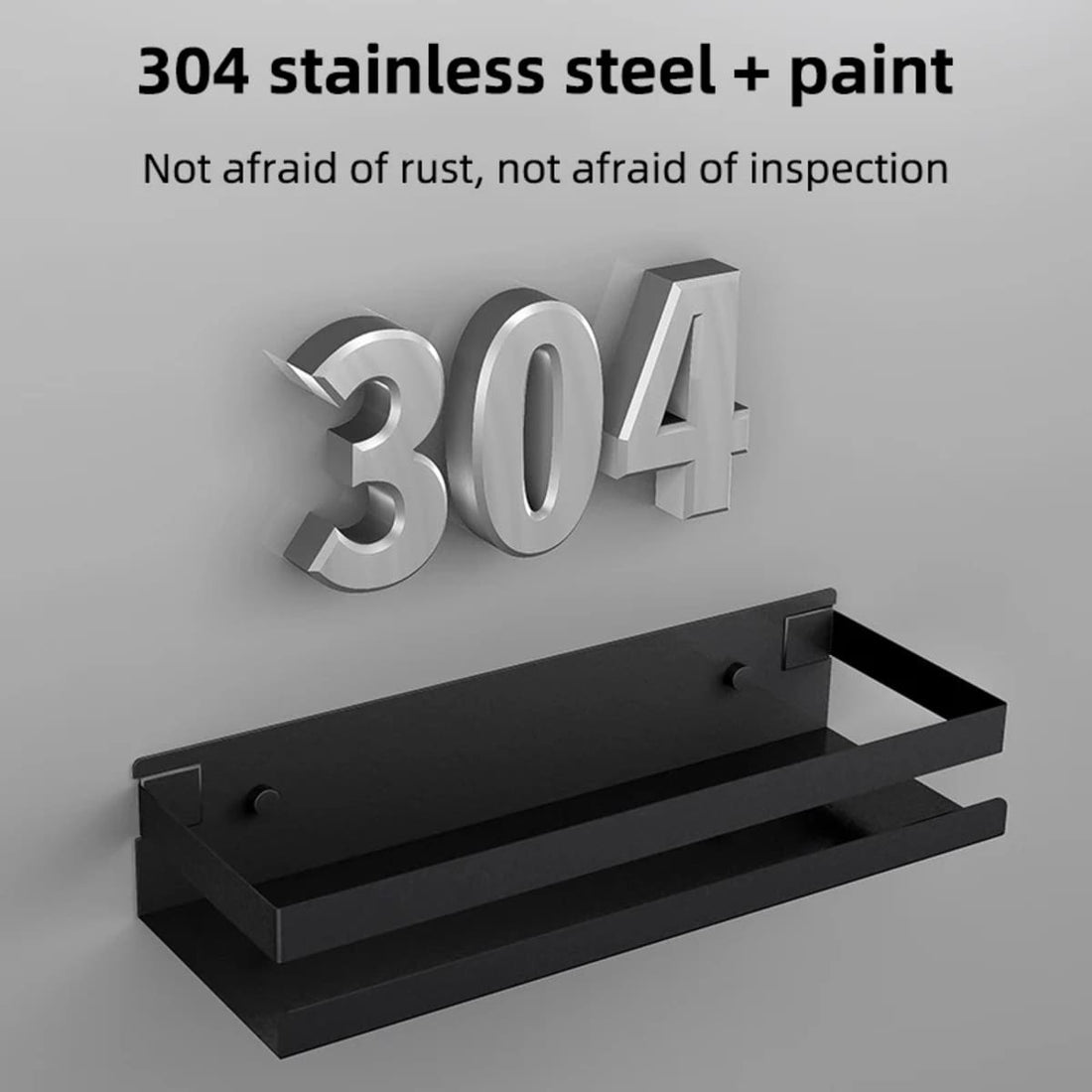 Stainless Steel Wall Shower Shelf for Bathroom - Small Storage Organiser Rack 1005004093663383-al