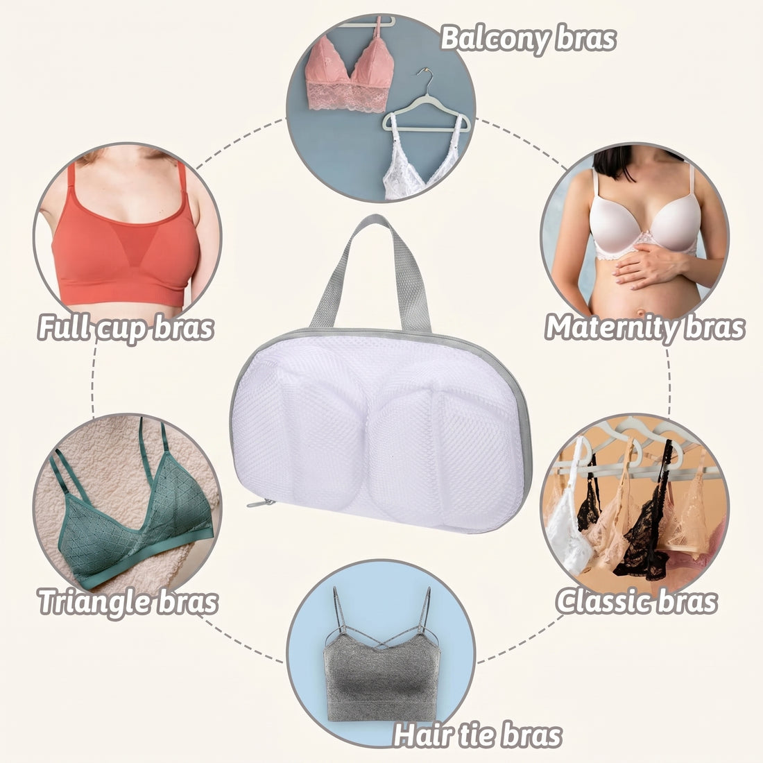 2-Pack Bra Wash Bags
