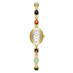 Elegant Vintage Gold Women's Quartz Wristwatch Bracelet
