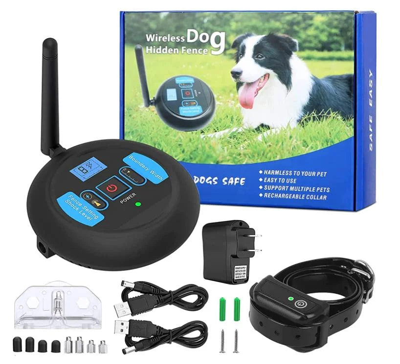 2-In-1 Wireless Dog Fence &Amp; Outdoor Training Collar, Dog Containment System