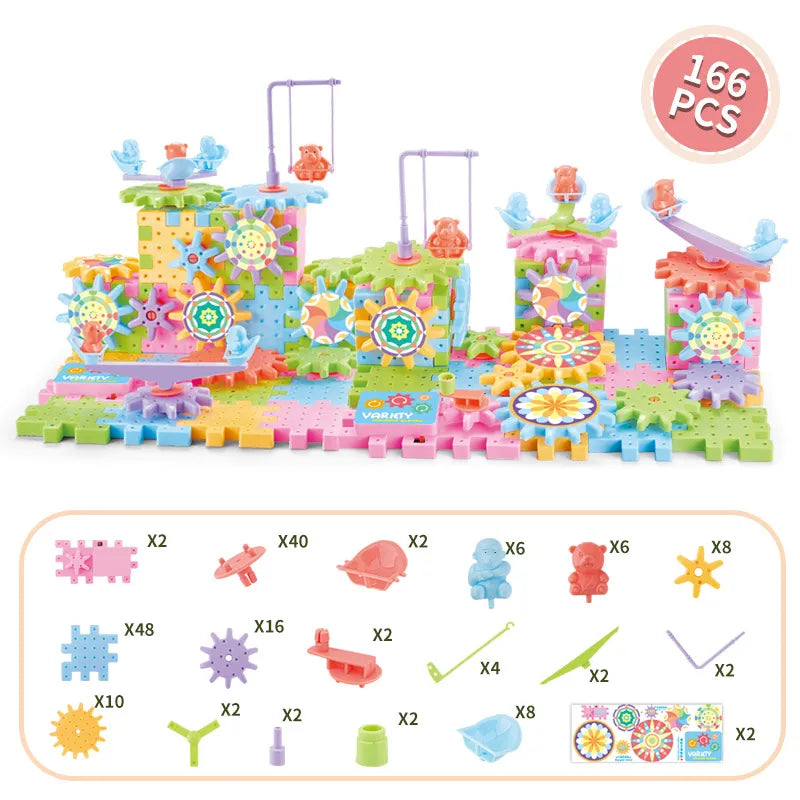 Electric Gear Motion Blocks – Stem Learning Toy