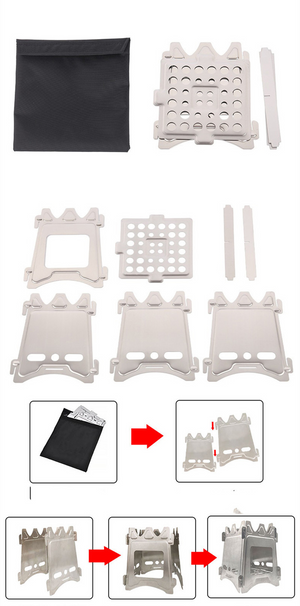 Folding Titanium Wood Stove