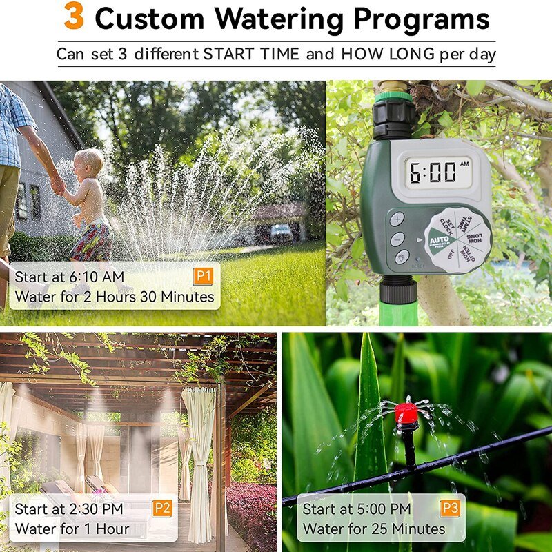 Garden Irrigation Control Timer - Automatic Watering Sprinkler System 7771094778054-1