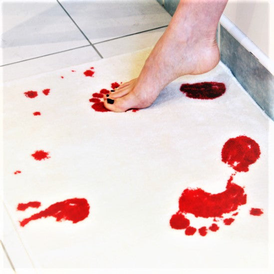 Bloody Color Changing Bath Mat