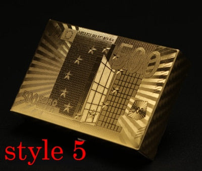 Waterproof Golden Playing Durable Cards