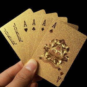 Waterproof Golden Playing Durable Cards