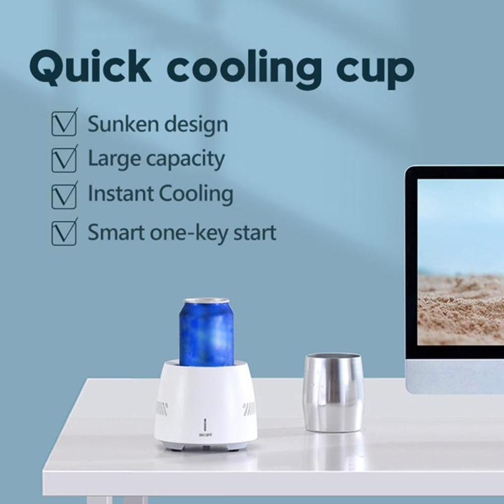 Portable Fast Cooling Cup Electronic Refrigeration Cooler For Beer Wine Beverage Mini Electric