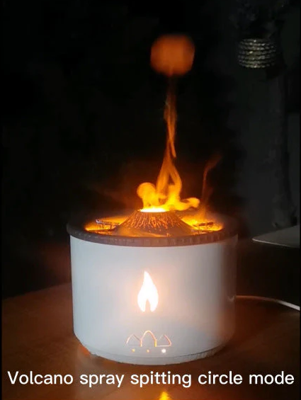 New Creative Ultrasonic Essential Oil Humidifier Volcano Aromatherapy Machine Spray Jellyfish Air