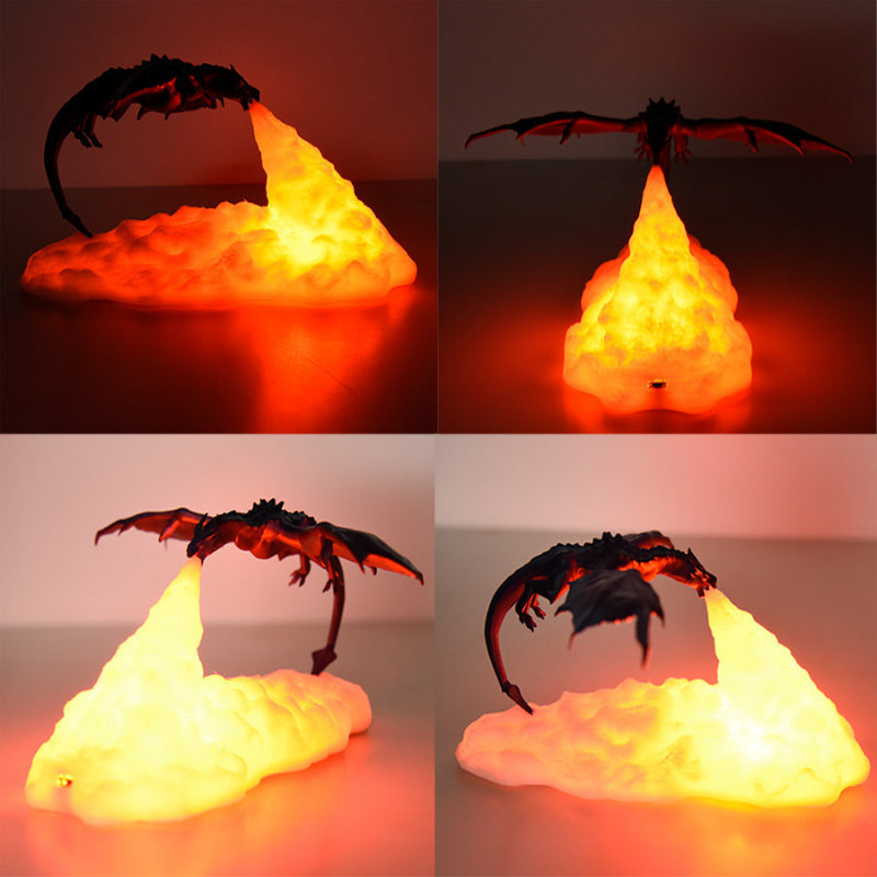 Dragon Night Light - 3D Printing Fire Breathing Dragon Lamp