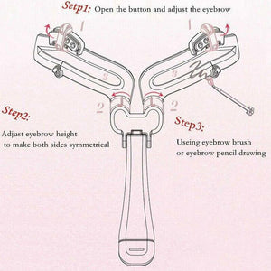 Adjustable Eyebrow Stencil For Perfect Eyebrow Shape Makeup
