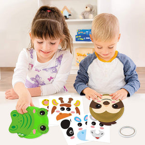 Animal Paper Plate Arts Crafts Kit (10Pcs)