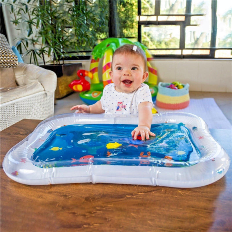 Tummy Time Water Mat - Baby Inflatable Aquarium Water Mat Toy