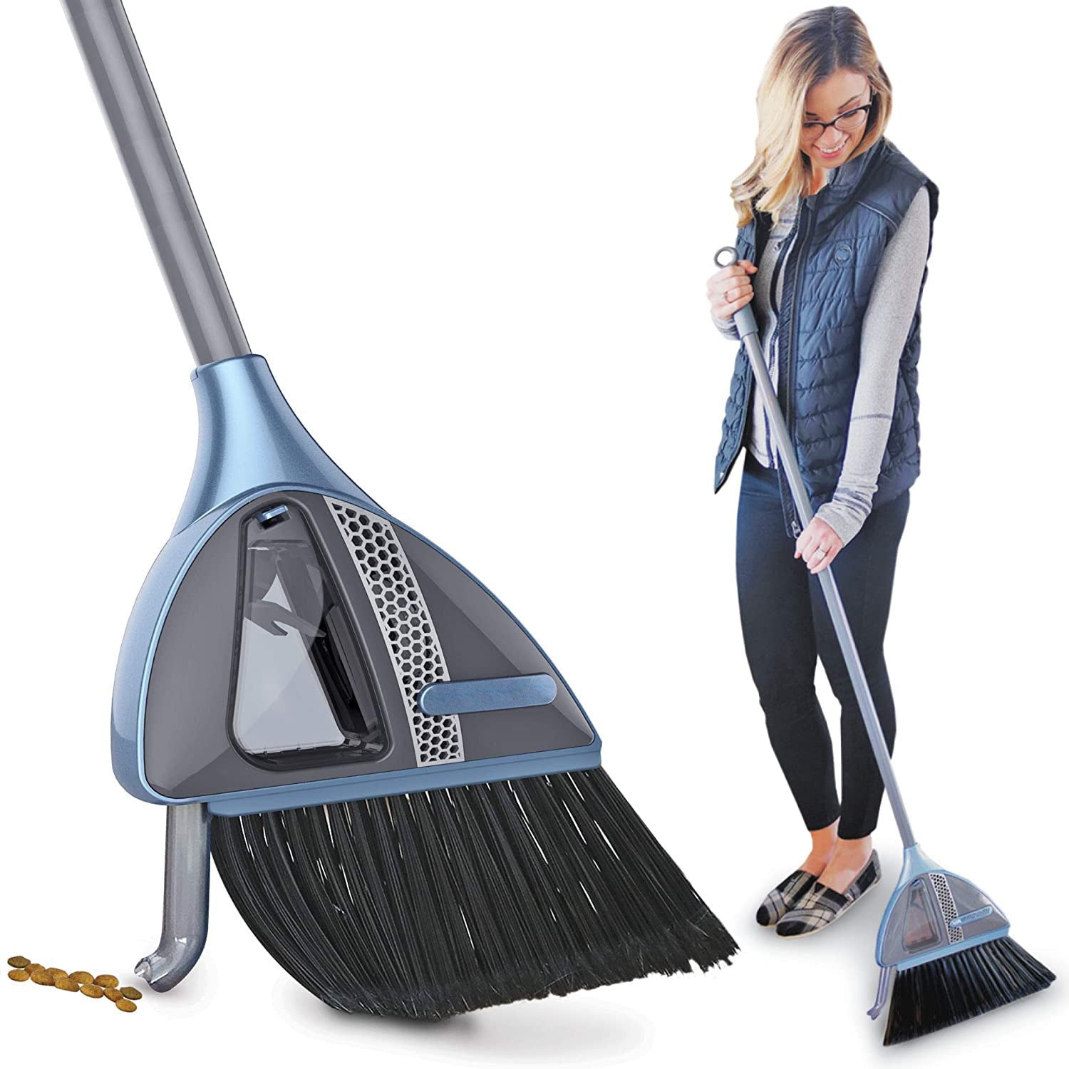 Cordless 2-In-1 Vacuum Cleaner Lazy Broom 8142387609800-al
