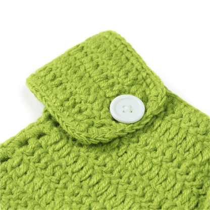 0-12 Months Frog Crochet Pattern Baby Beanie + Bloomer Set 8142382760136-al