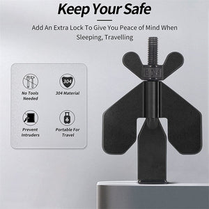 Portable Hotel Door Lock Live Alone Self Defense Door Stop Travel Anti Theft Door Stopper