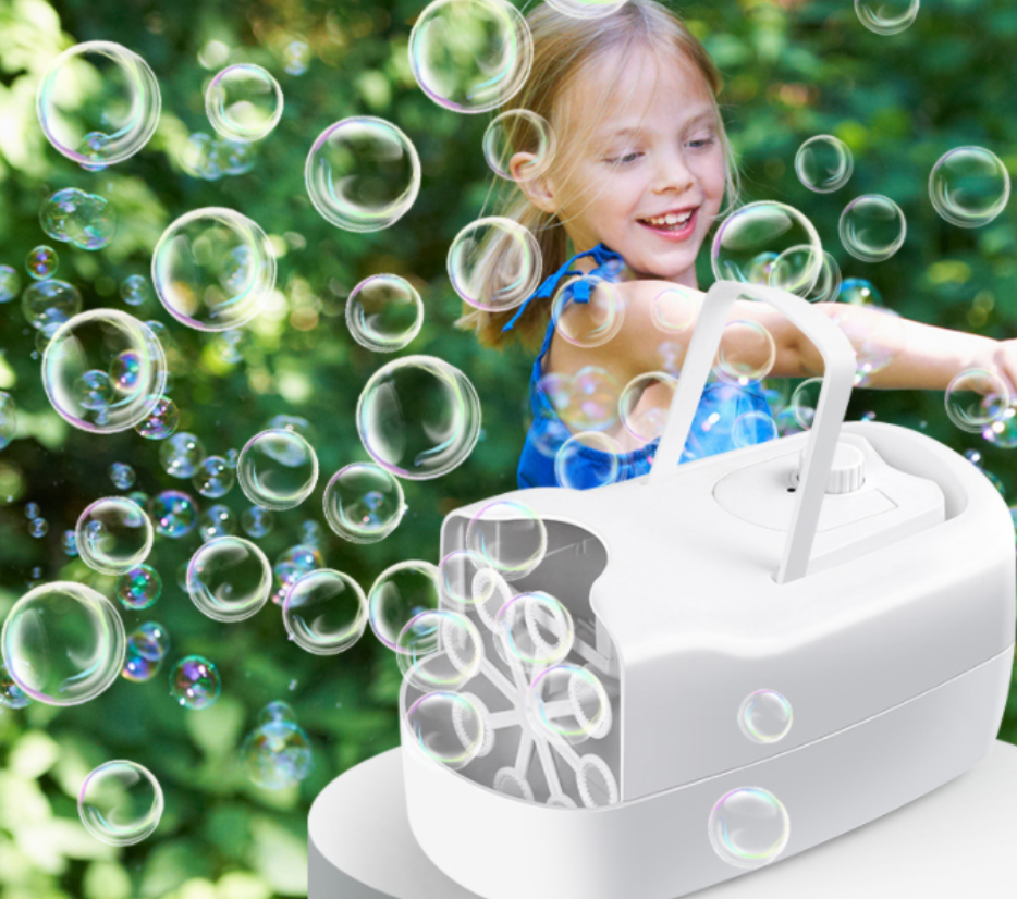 White Bubble Machine Blower Auto Durable