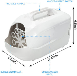 White Bubble Machine Blower Auto Durable