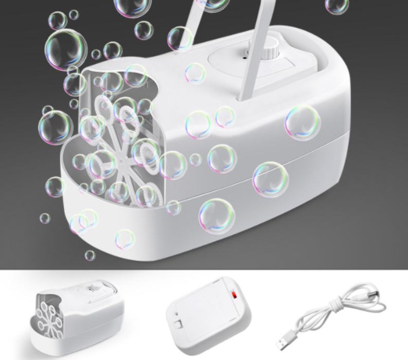 White Bubble Machine Blower Auto Durable