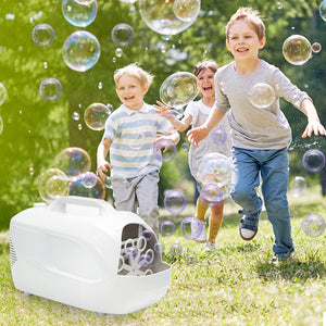 White Bubble Machine Blower Auto Durable