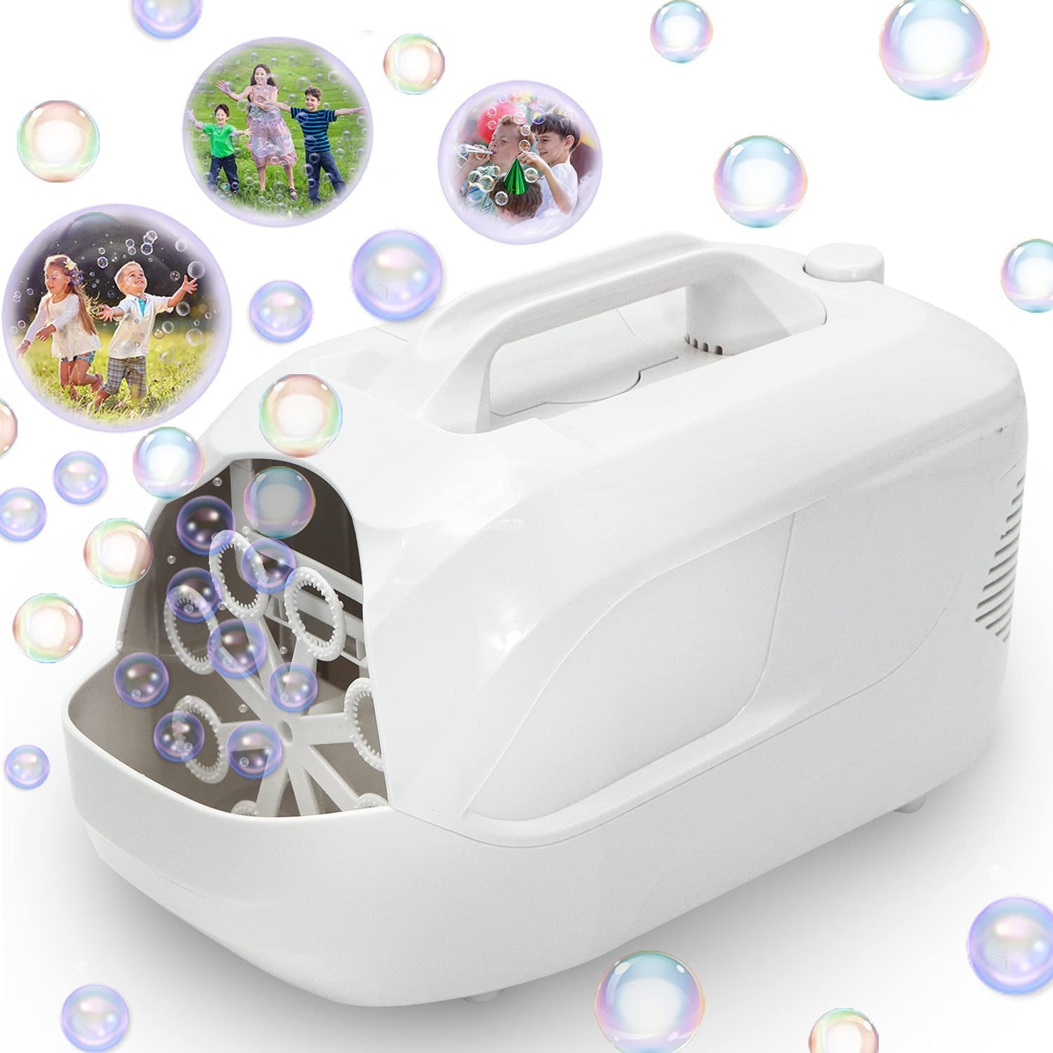 White Bubble Machine Blower Auto Durable