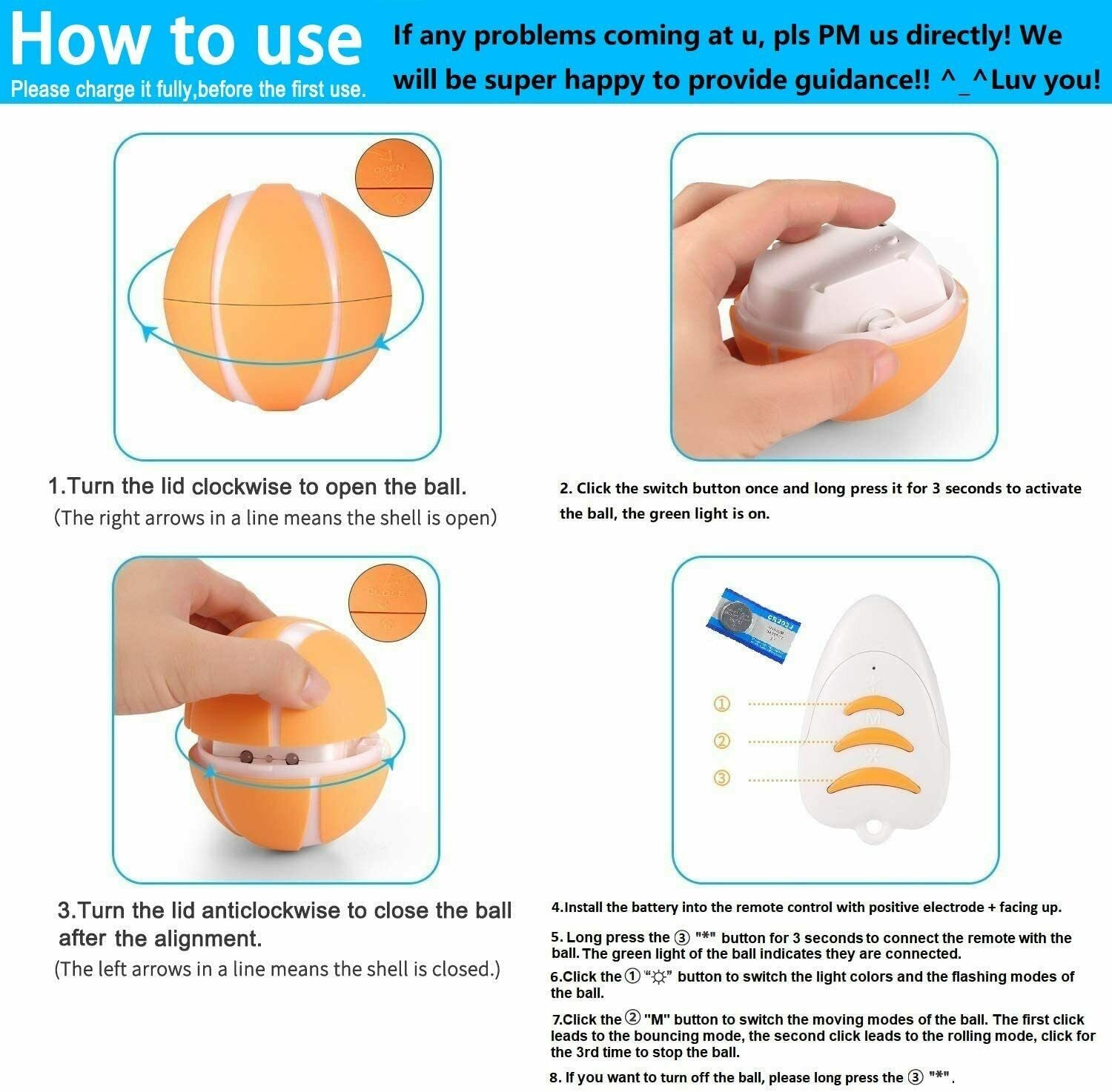 Remote Control Pet Bounce Ball