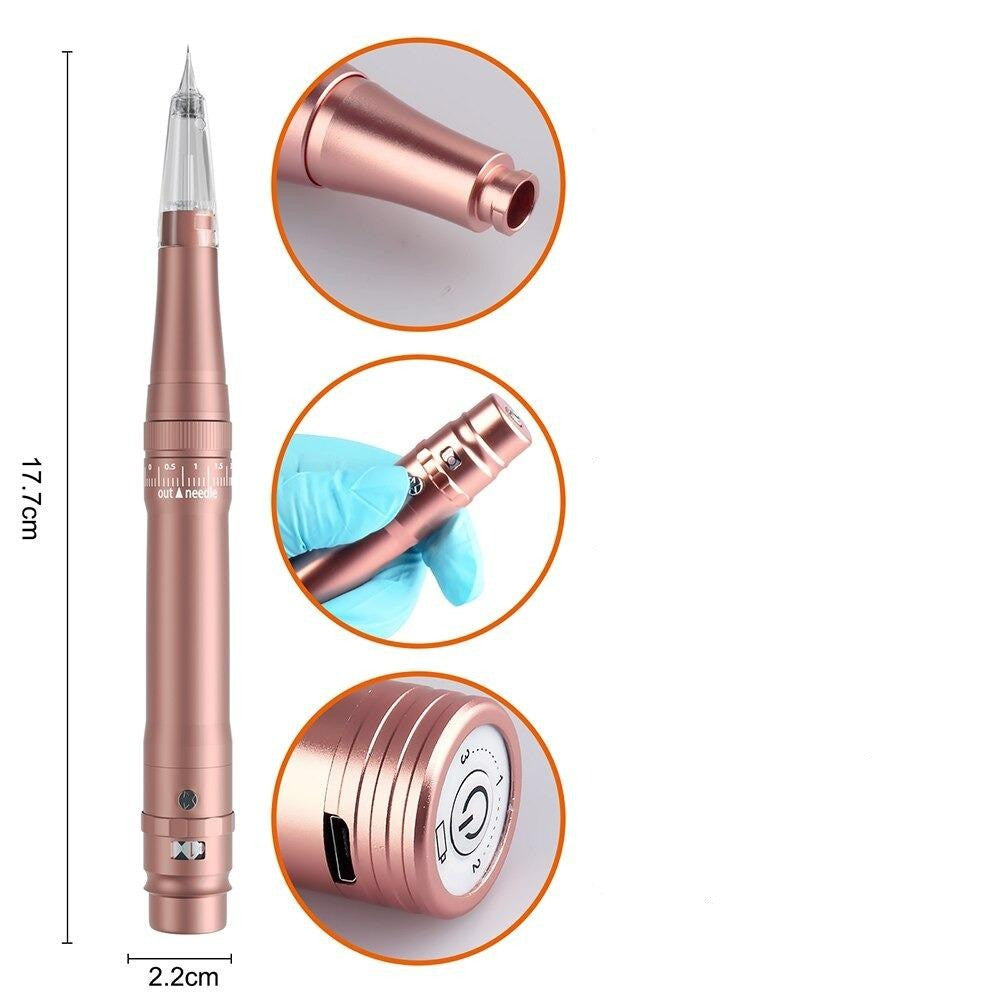 Professional Wireless Permanent Makeup Machine Pen Beauty Cartridge Permanent Eyebrow Tattoo Machine