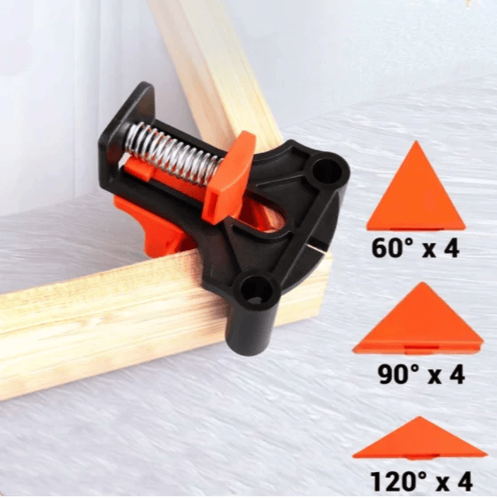 Woodworking Corner Clamp | Set Of 4 + 60° And 120° Heads