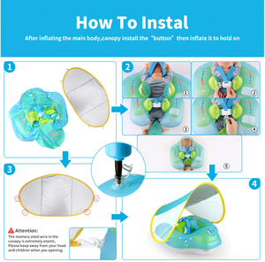 Smart Swim Trainer Baby Airless Float Ring