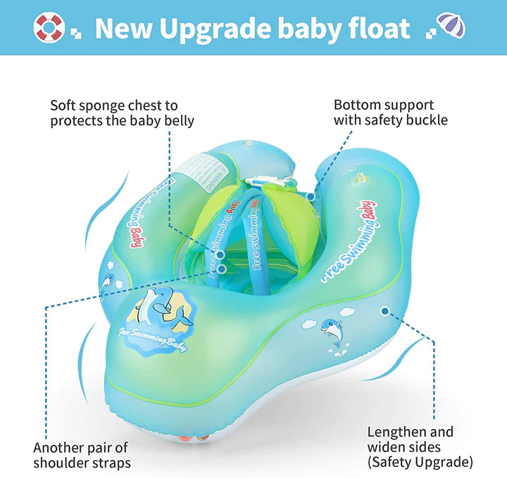 Smart Swim Trainer Baby Airless Float Ring