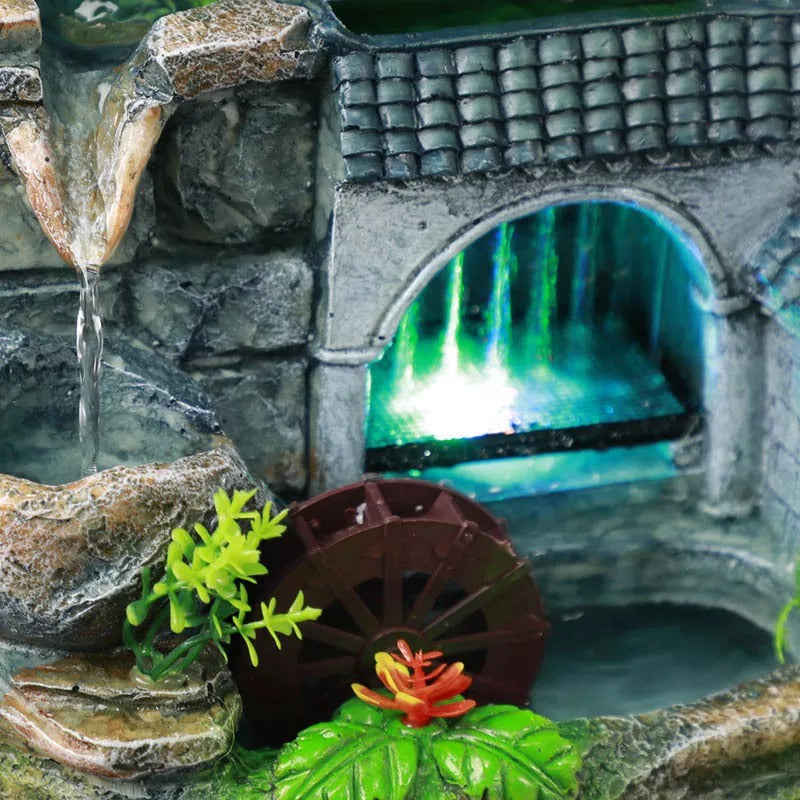 Indoor Tabletop Water Garden Relaxation Waterfall Fountain