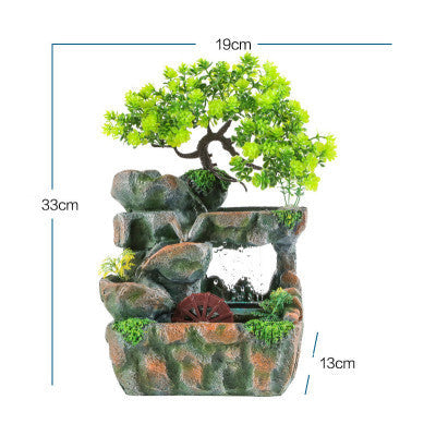 Indoor Tabletop Water Garden Relaxation Waterfall Fountain