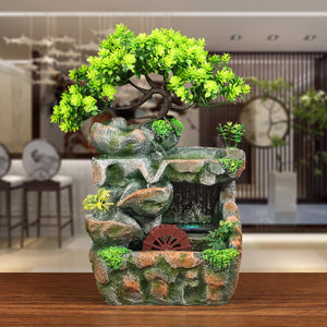 Indoor Tabletop Water Garden Relaxation Waterfall Fountain