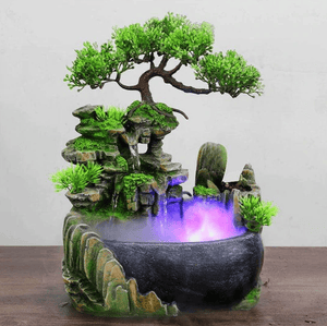 Indoor Tabletop Water Garden Relaxation Waterfall Fountain