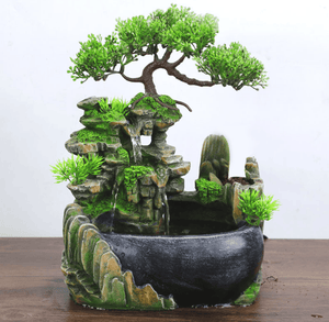 Indoor Tabletop Water Garden Relaxation Waterfall Fountain