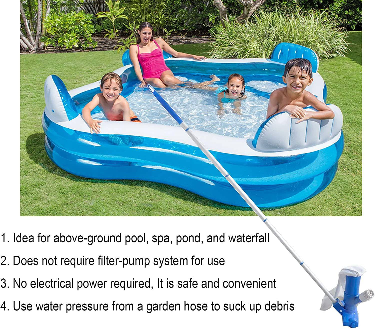 Vacuum Cleaner Powerful Pool - Kreepy Crawler Manual Swimming Pool Vacuum