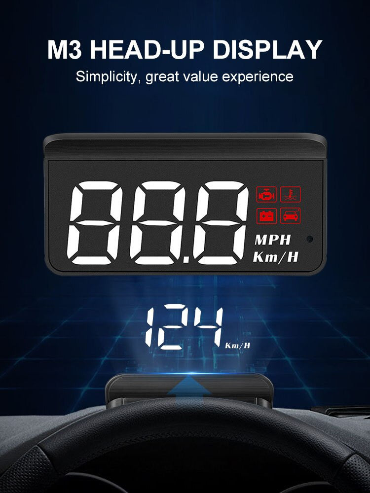 M3 Auto Obd2 Gps Head Up Display For Cars