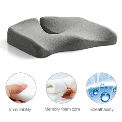 Office Chair Cushion - Premium Soft Hip Support Pillow For Long Sitting