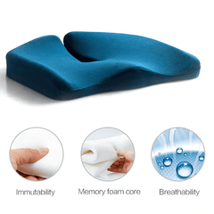 Office Chair Cushion - Premium Soft Hip Support Pillow For Long Sitting
