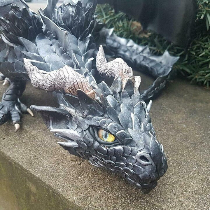 Squatting Dragon Sculpture 8142389969096-al