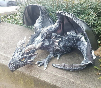 Squatting Dragon Sculpture 8142389969096-al